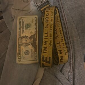 Off-White Yellow Weight Securing Belt
